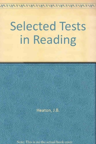 Cover for Selected tests in reading