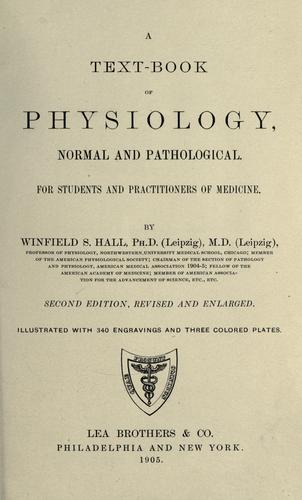 Cover for A text-book of physiology