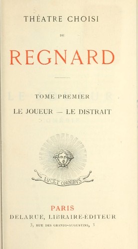 Cover for Théâtre choisi de Regnard