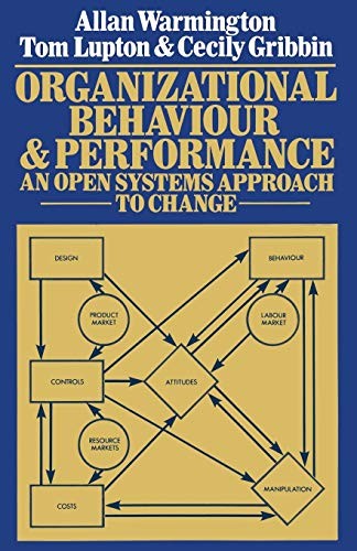 Cover for Organizational Behaviour and Performance