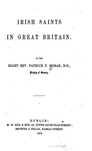 Cover for Irish Saints in Great Britain