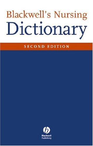 Cover for Blackwell's Nursing Dictionary