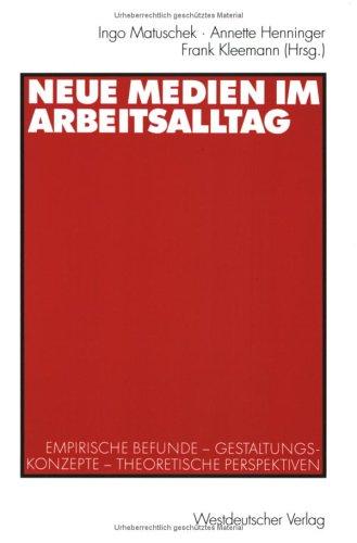 Cover for Neue Medien im Arbeitsalltag.