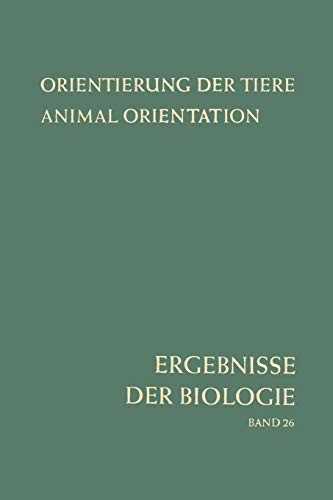 Cover for Orientierung der Tiere / Animal Orientation