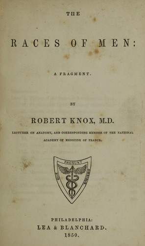 Cover for The races of men