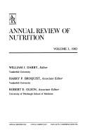 Cover for Annual Review of Nutrition