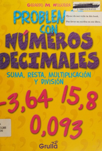 Cover for Problemas Con Numeros Decimales / Problems with Decimal Numbers