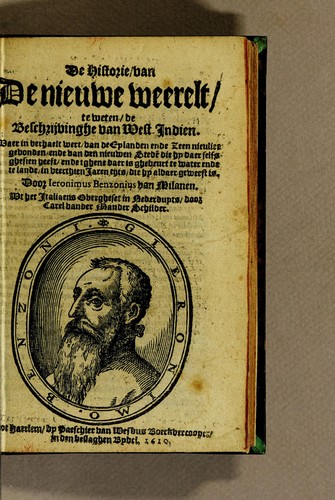 Cover for De historie, van de Nieuwe Weerelt, te weten, de beschrijvinghe van West-Indien