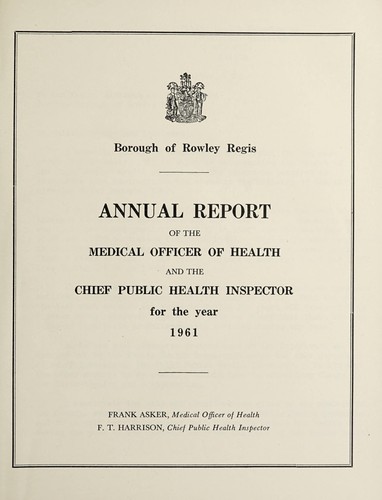 Cover for [Report 1961]