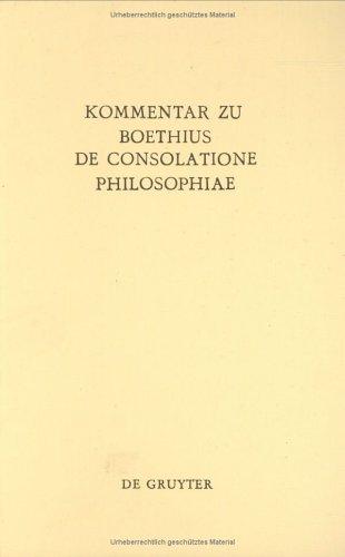 Cover for Kommentar zu Boethius de consolatione philosophiae