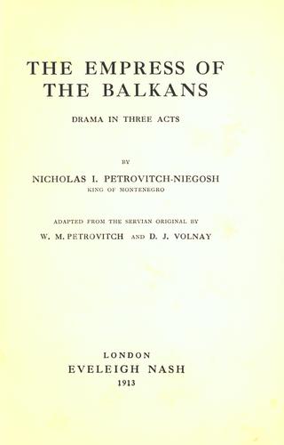 Cover for The Empress of the Balkans