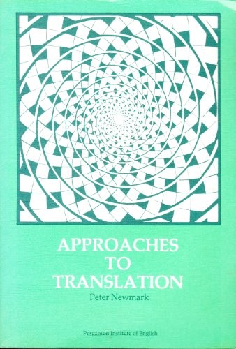 Cover for Approaches to translation