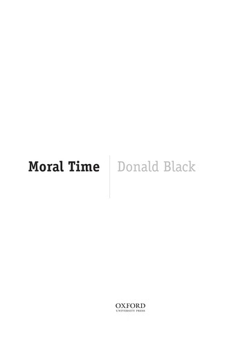 Cover for Moral time
