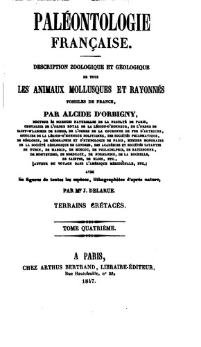 Cover for Paléontologie française: description zoologique et géologique de tous les ...