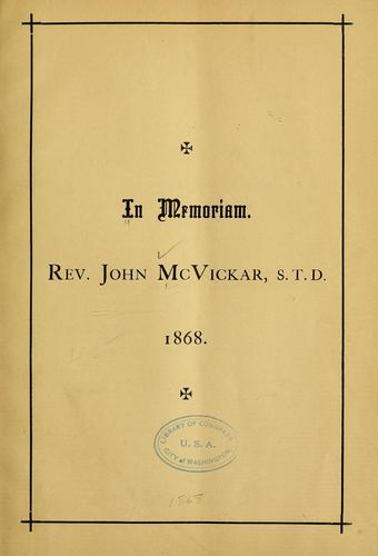 Cover for In memoriam