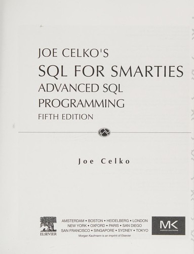 Cover for Joe Celko's SQL for Smarties