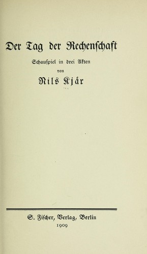 Cover for Der Tag der Rechenschaft