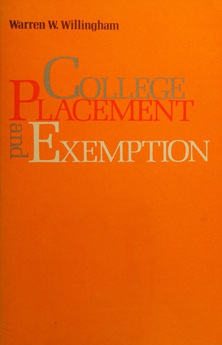 Cover for College placement and exemption
