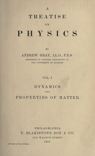 Cover for treatise on physics