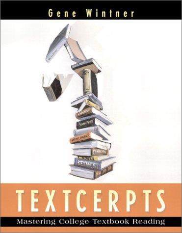 Cover for Textcerpts