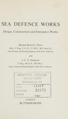 Cover for Sea defence works