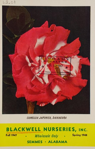 Cover for Fall 1947, spring 1948, wholesale only