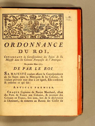Cover for Ordonnance