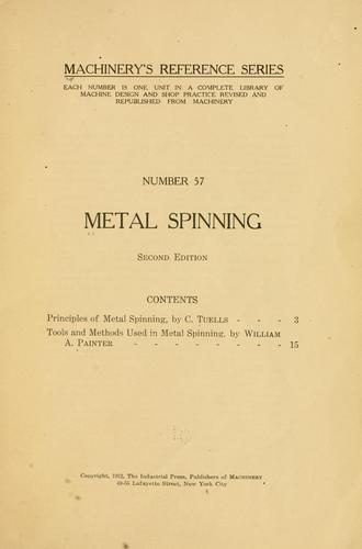Cover for Metal spinning.