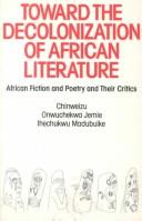 Cover for Toward the Decolonization of African Literature