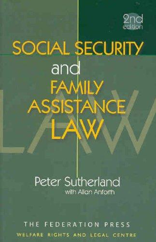 Cover for Social security and family assistance law