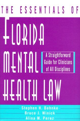 Cover for The essentials of Florida mental health law
