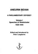 Cover for Aneurin Bevan (Manutius Politics)