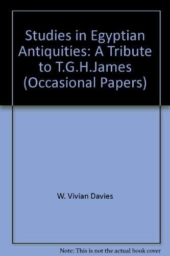 Cover for Studies in Egyptian Antiquities