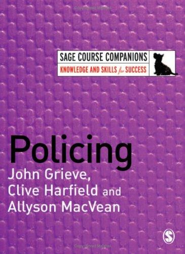 Cover for Policing (SAGE Course Companions)