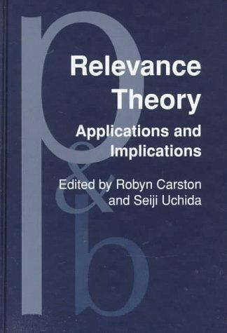 Cover for Relevance Theory
