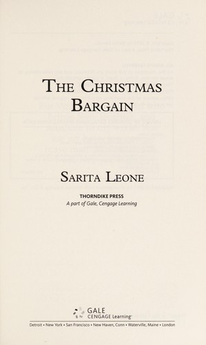 Cover for The Christmas bargain