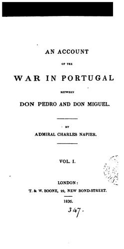 Cover for An account of the war in Portugal between Don Pedro and Don Miguel.
