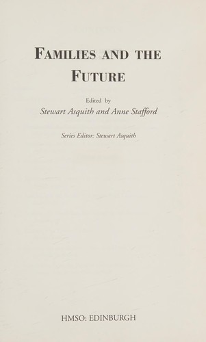 Cover for Families and the Future