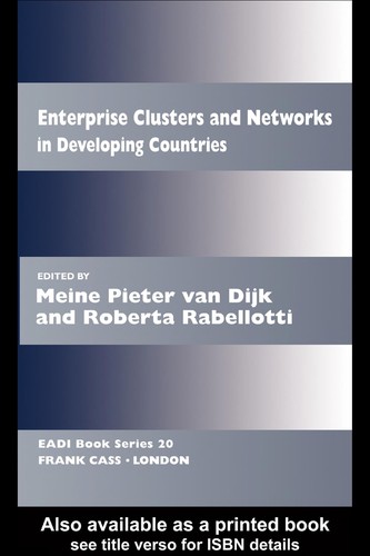 Cover for Enterprise clusters and networks in developing countries