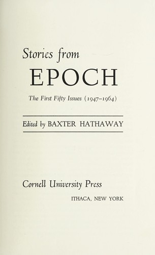 Cover for Stories from Epoch, the first fifty issues, 1947-1964