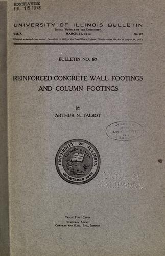 Cover for Reinforced concrete wall footings and column footings