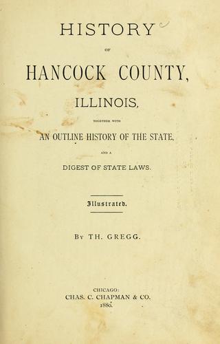 Cover for History of Hancock County, Illinois