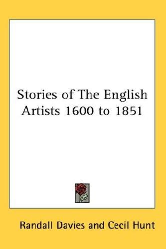 Cover for Stories of The English Artists 1600 to 1851
