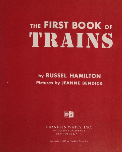 Cover for The first book of trains.
