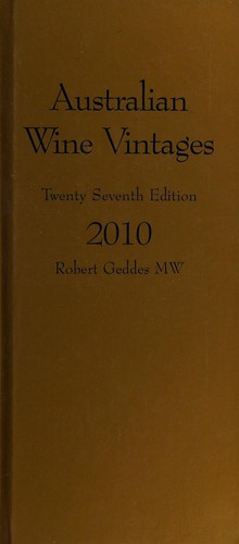 Cover for Australian wine vintages