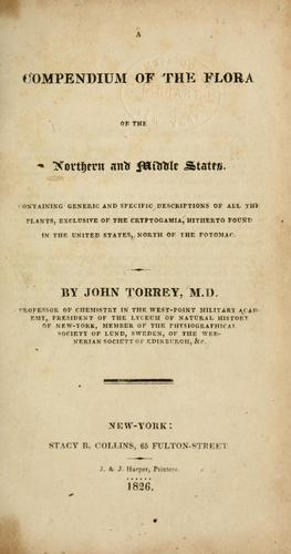 Cover for A compendium of the flora of the northern and middle states