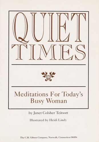Cover for Quiet Times