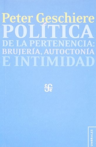 Cover for Política de la pertenencia