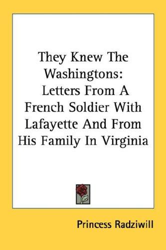 Cover for They Knew The Washingtons