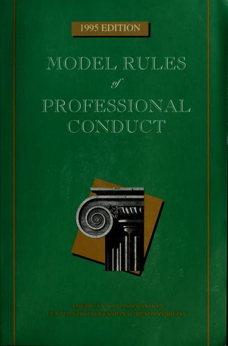 Cover for Model rules of professional conduct